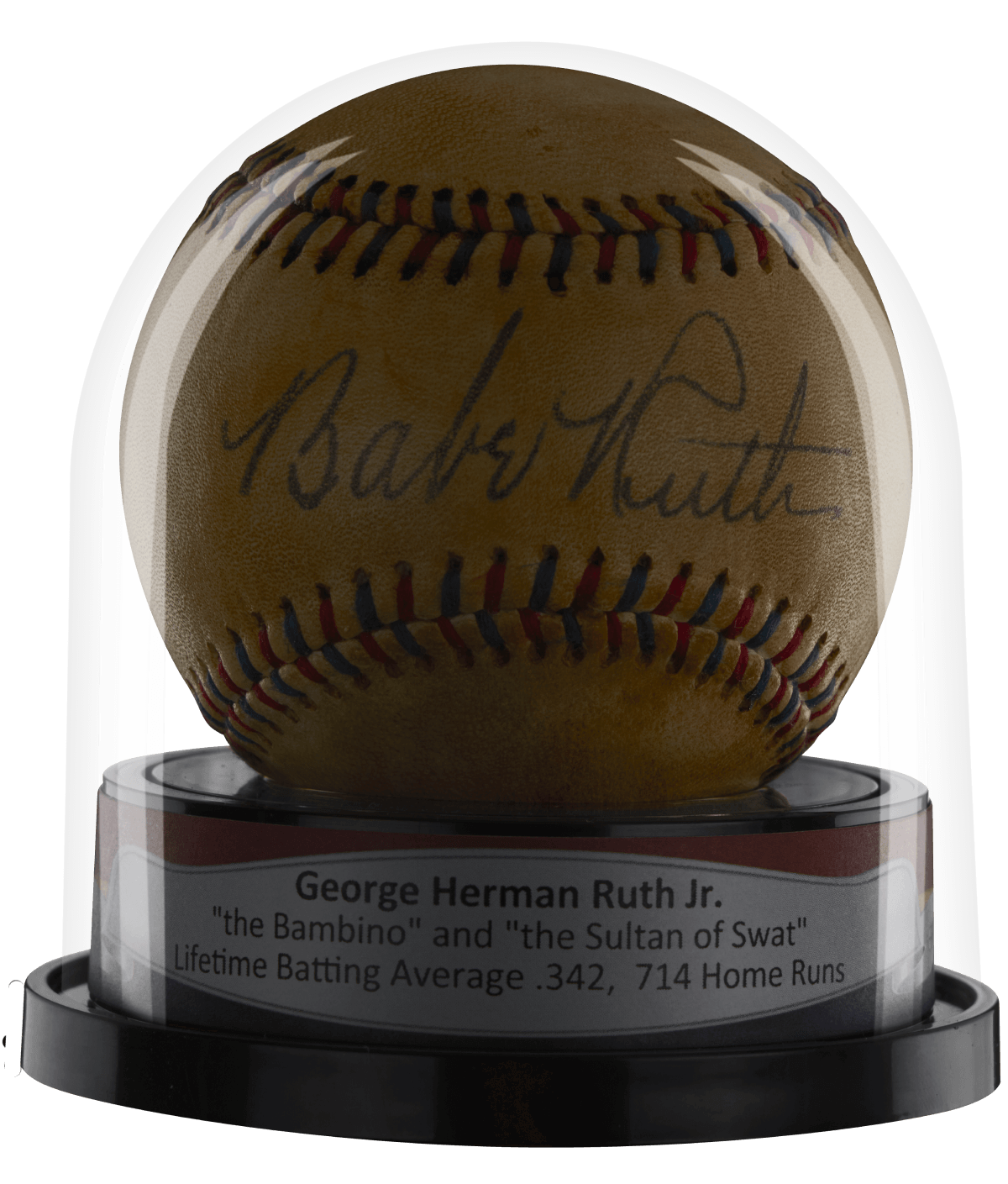 Balldome Babe Ruth autographed ball